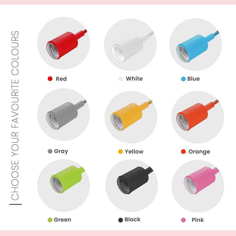 3 Head Spider shape Multiple Colour pendant Light Flex Swag Hook-Colours