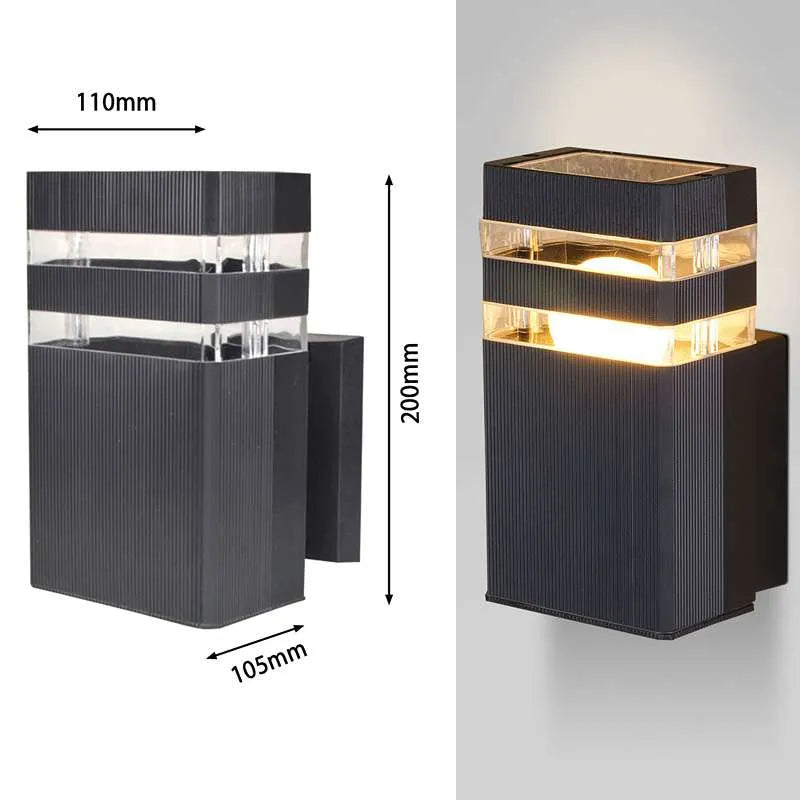 Outdoor led wall lights mains powered