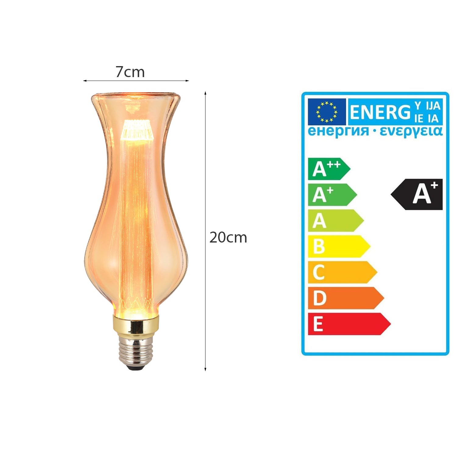 Energy-saving non-dimmable E27 bulb
