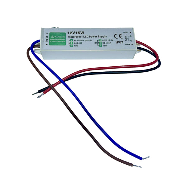 IP67 waterdichte DC 12V 15W LED-driver LED-voedingstransformator ~3363