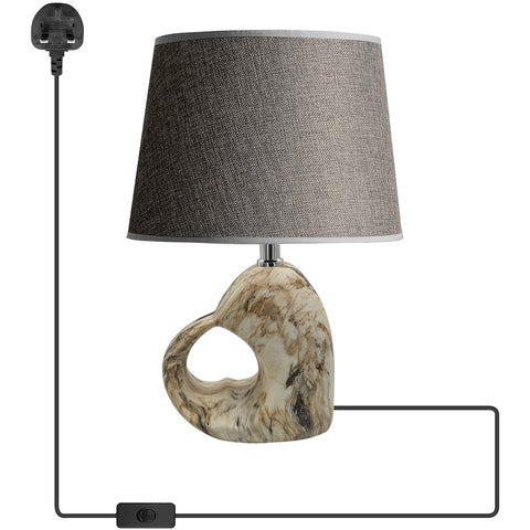 Moderne zwarte keramische bureaulamp voor thuis en kantoor ~5165