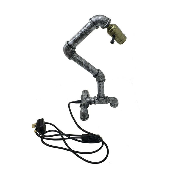 Budgetvriendelijke tafellampen IJzer Steampunk ~2836 – Geborsteld zilver / Nee