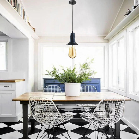 E27 plafondrozetlampfitting vintage industriële hanglampfitting ~ 5688 