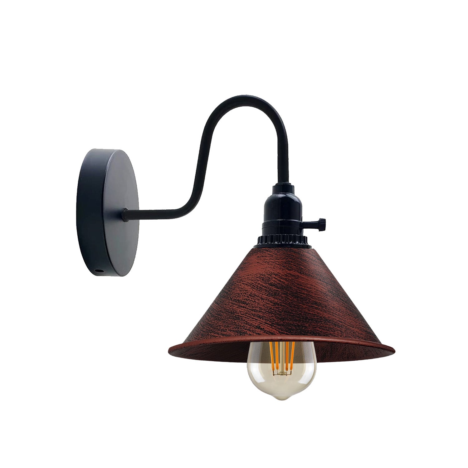 Rustic red Wall sconce 