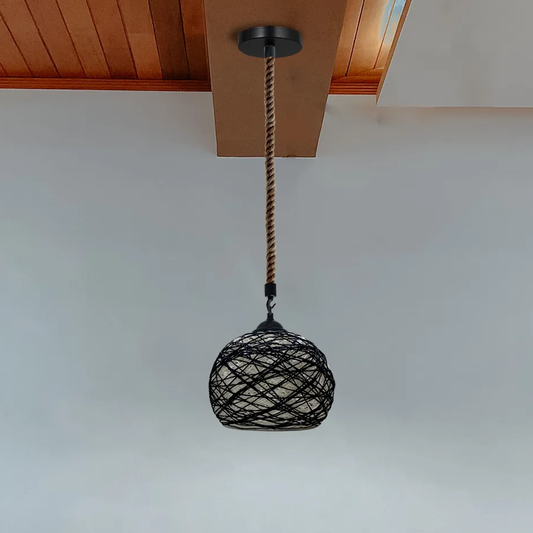 Plafondlamp in kooivorm, loft-stijl, metalen plafondlamp~5049