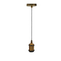 1m gedraaide kabel E27-fitting, gele messing houder~1714
