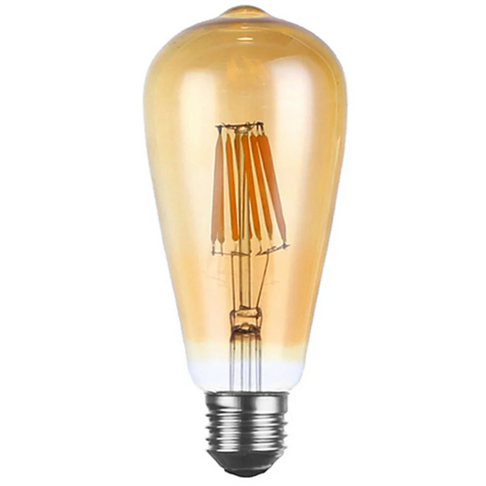 Vintage LED E27 ST64 8W gloeilamp dimbaar filament lamp eekhoornkooi ~ 3088