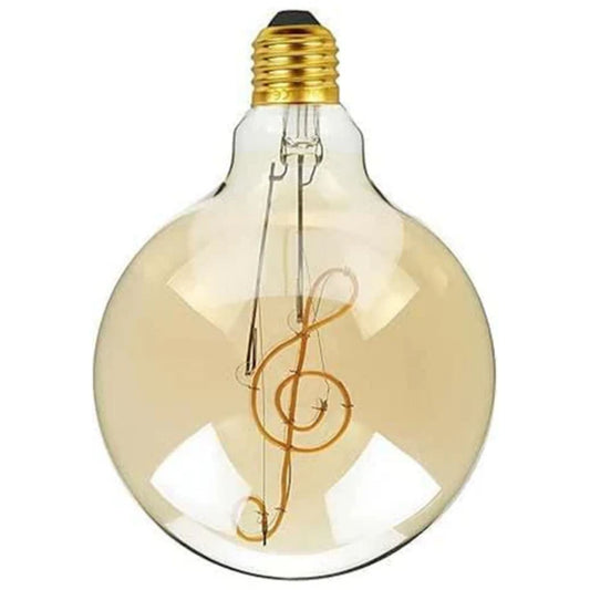 Vintage LED E27-lamp G125 4W Muziek Muziek Filament Schroeflamp Warm Wit~1041