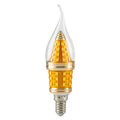 Retro LED E14 kaarsvlam koel witte bol kroonluchterlamp~5036