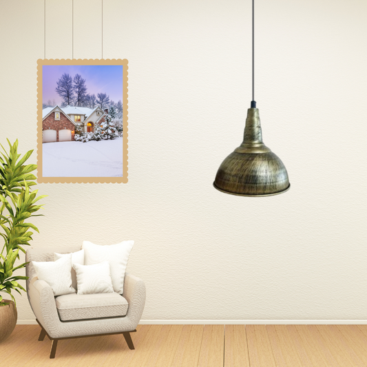 Moderne hanglamp met koepelvormige kap ~5924