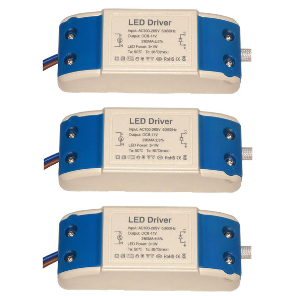 LED-driver DC 3W 8-11V constante stroom laagspanning LED-transformator~3333 – 3
