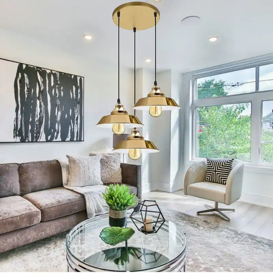 Vintage industriële plafondhanglampen~5769