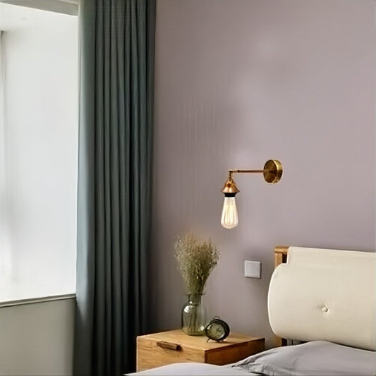 Vintage wandlamp, retro metalen wandlamp ~ 5829