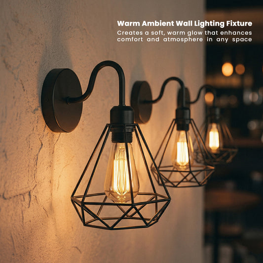 Vintage wandlamp met zwanenhals, wandlampfitting ~ 6008