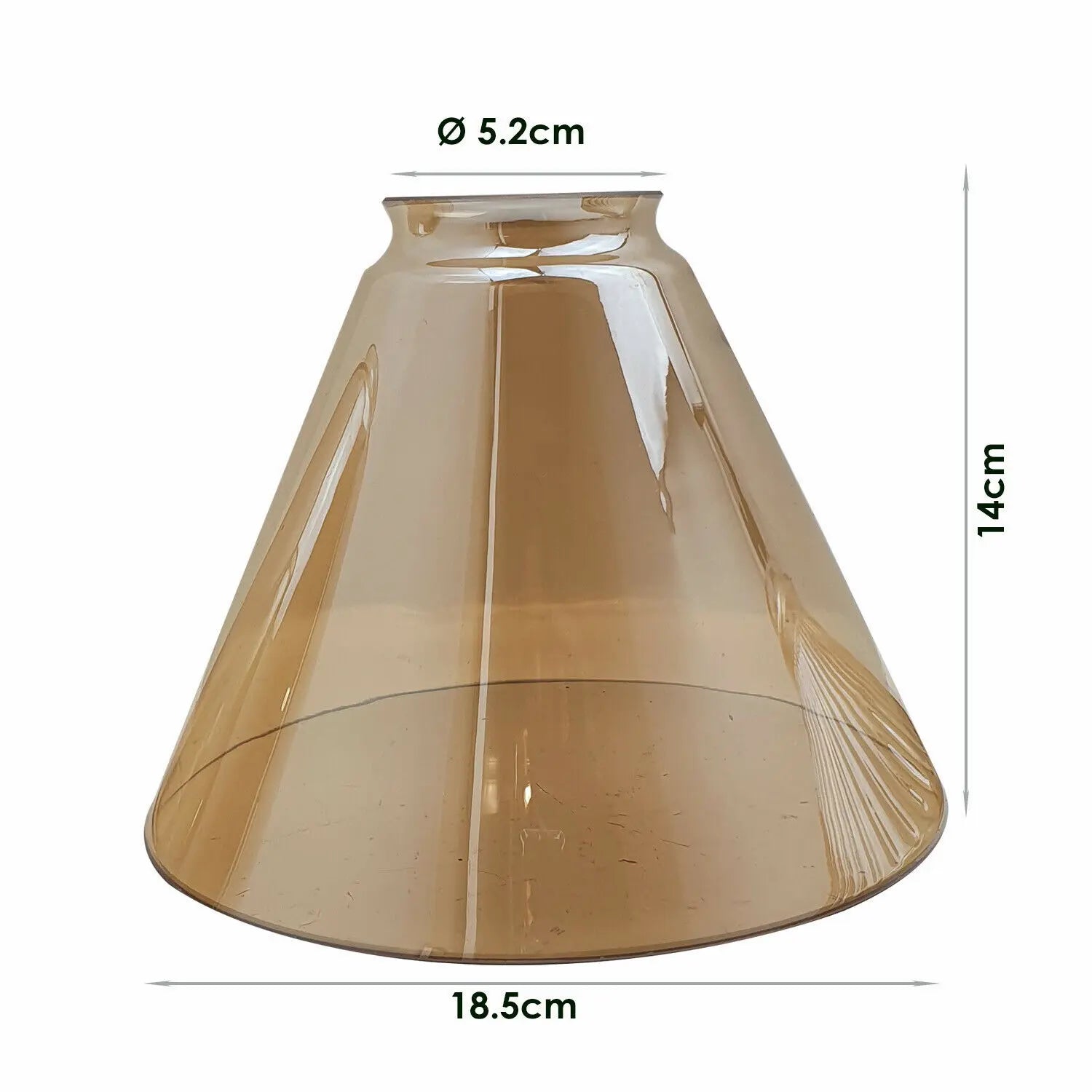 Vintage Retro Lampshades Amber Glass Ceiling Pendant Light
