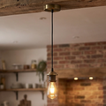 Verstelbare zwarte hanglamp – E27-fitting, snoer van 95 cm ~3134 