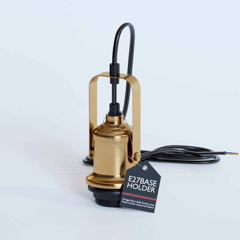 Brass light bulb holder 