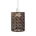 Moderne retro-stijl metalen plafondlampenkap met trommelmotief ~2430