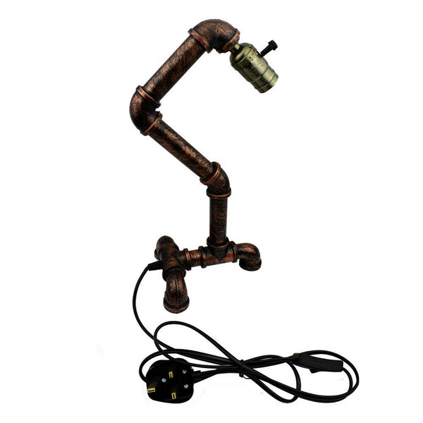 Budgetvriendelijke tafellampen IJzer Steampunk ~2836 – Rustiek Rood / Nee