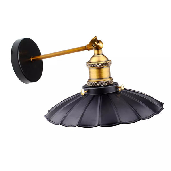 Zwarte wandlampen moderne wandlamp met kap ~2117 – Type 2 / Nee