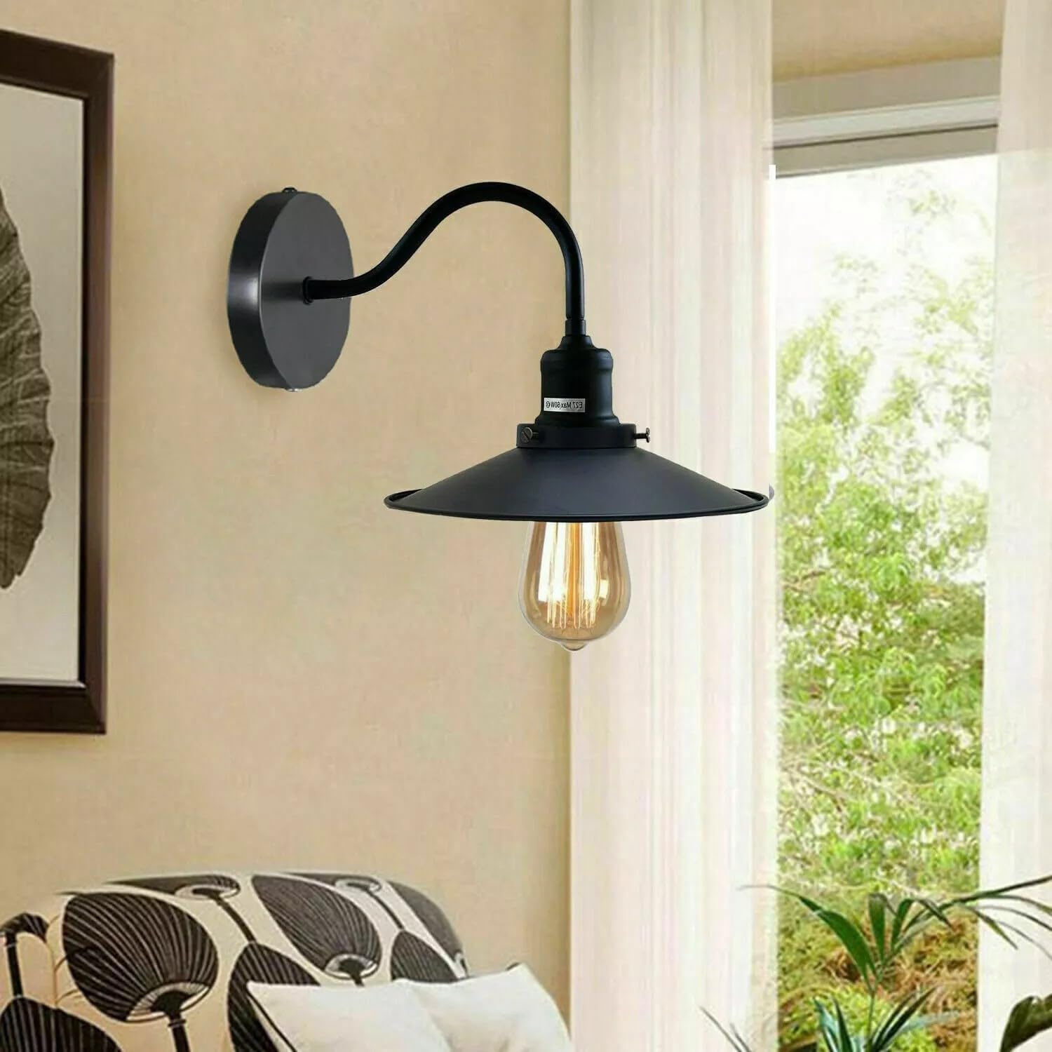 Wall lamp Wall sconce Wall light Flat ceiling light shade Lamp Shade Satin Nickel Lamp metal lamp shade wall sconce wall lights neck light picture lights for wall bathroom wall light lights for bedroom light shade lamp shade swan neck goose neck e27 wall lamp led light outdoor wall lights home decor light bathroom light fitting warm light bulb led bulb bedroom light shades vanity lights metal lampshade retro vintage industrial satin nickel wall sconce light flat lampshade