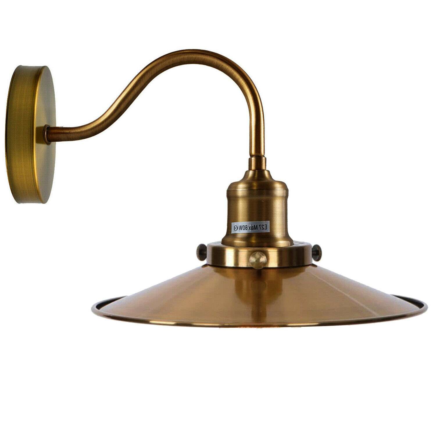 Wall lamp Wall sconce Wall light Flat ceiling light shade Lamp Shade Satin Nickel Lamp metal lamp shade wall sconce wall lights neck light picture lights for wall bathroom wall light lights for bedroom light shade lamp shade swan neck goose neck e27 wall lamp led light outdoor wall lights home decor light bathroom light fitting warm light bulb led bulb bedroom light shades vanity lights metal lampshade retro vintage industrial satin nickel wall sconce light flat lampshade