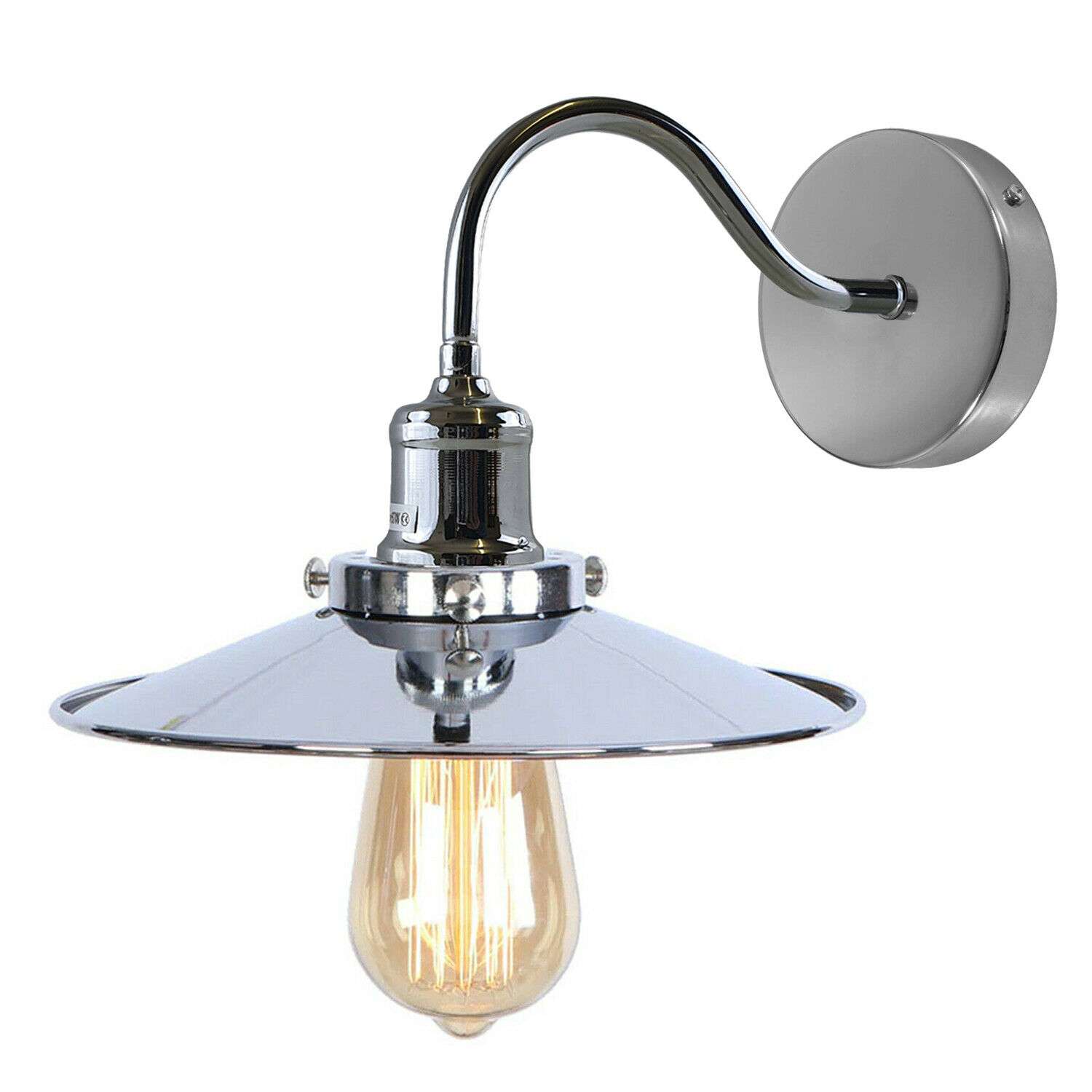 Wall lamp Wall sconce Wall light Flat ceiling light shade Lamp Shade Satin Nickel Lamp metal lamp shade wall sconce wall lights neck light picture lights for wall bathroom wall light lights for bedroom light shade lamp shade swan neck goose neck e27 wall lamp led light outdoor wall lights home decor light bathroom light fitting warm light bulb led bulb bedroom light shades vanity lights metal lampshade retro vintage industrial satin nickel wall sconce light flat lampshade