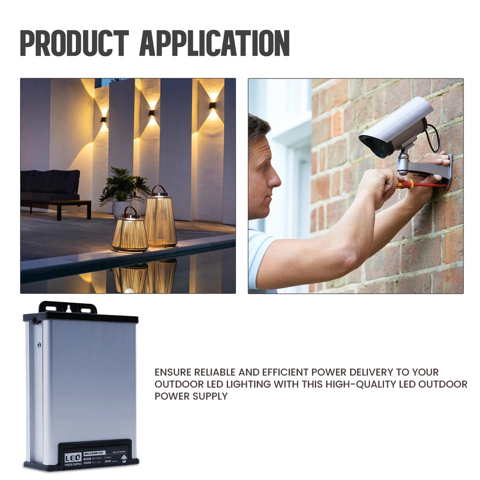 LED Driver 12V 150W 12V Transformer Adapter Fanless for LED Strip Light LED Light Bulbs LED transformer’s ultra-thin aluminium LED power supply DC 12V 8.3A power LED transformer 12v transformer power supply 12v AC Input 240 Volt, 50 Hz output: 12V, output current: 8.3 Ampere 240V to 12v adapter is easy installation output current: 2500mA compact LED Transformer 12Vdc low voltage LED lights 12V DC single colour LED lighting ‎Constant voltage Transformer led driver transformer is a constant Electric/Lighting