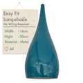 Industriële vintage Tear Drop Cyaanblauwe Kleur Beat Stijl hanglamp ~3971