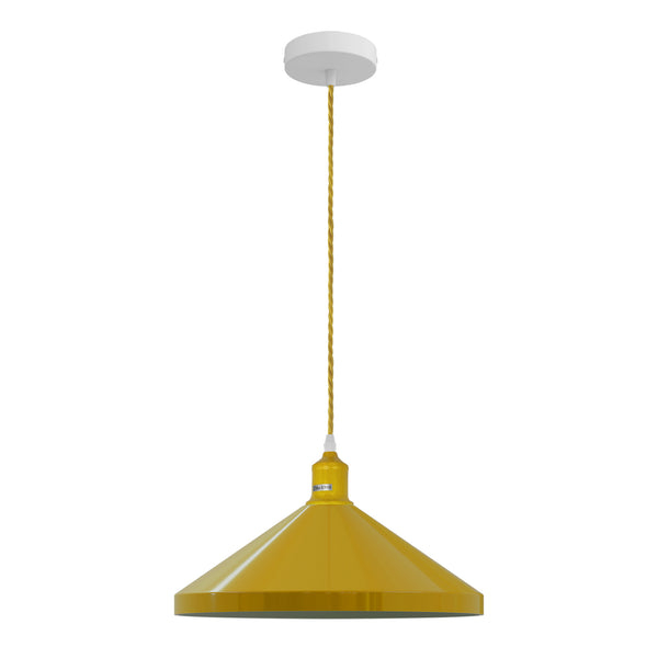Minimalistische verlichting Cone hanglamp ~5412 – Geel / Nee