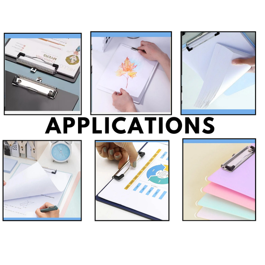 3-pack plastic schrijfmap met doorzichtig klembord, toepasbaar op schoolkantoor~5272