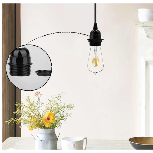 E27 kunststof lamphouder voet schroef pendelhouders fitting ~5723 