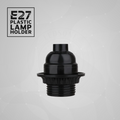 Zwarte vintage bakelieten lampenhouders Edison-schroef E27-fittinghouder ~5720 