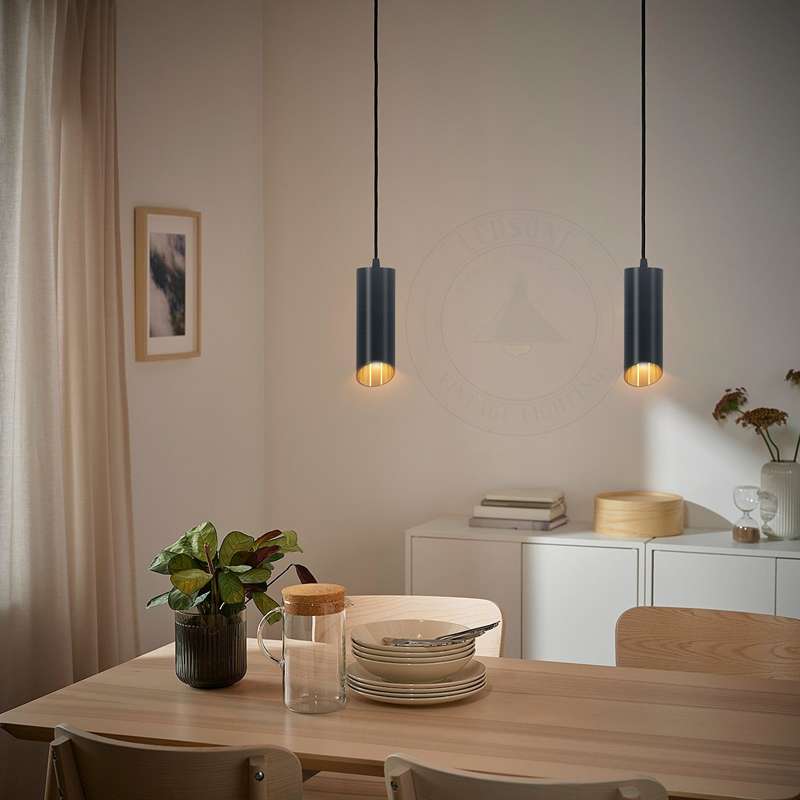 Modern Hanging Fixture Gold Inner Range GU10 Pendant Light-App 4
