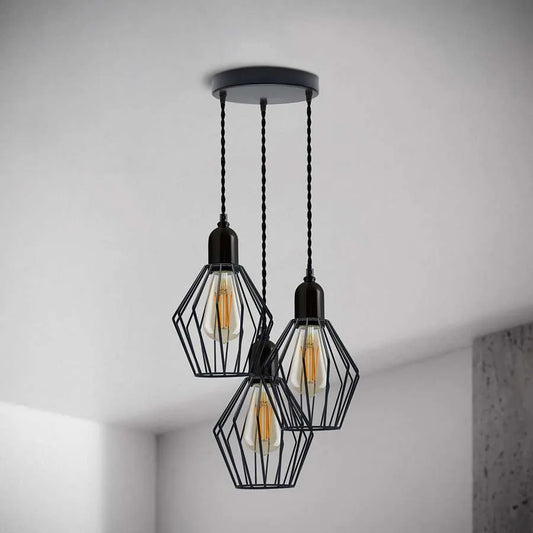 3 light cluster pendant light