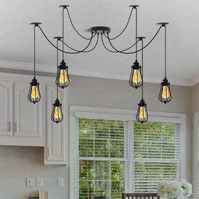 1/2/6 kop kooi plafond hanglamp Swag Spider hanglamp~5058