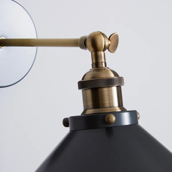 adjustable plug in wall light