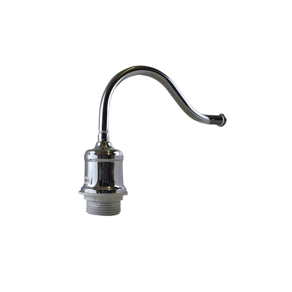 Retro wandlamphouder zwanenhals wandlamp ~1439 – Chroom