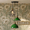 3-Light Pendant Cluster - Industrial Mixed Shade ~6955
