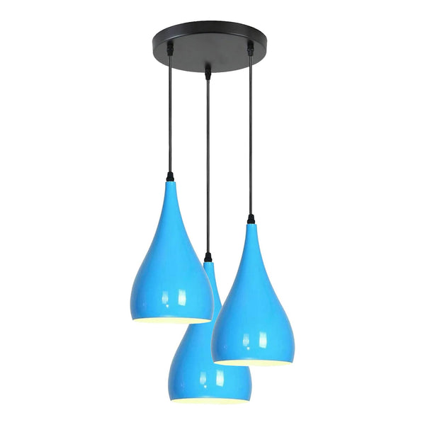 3-weg Multi Teardrop Plafond Hanglamp ~5295 – Blauw / Nee