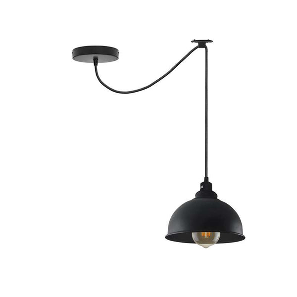 Moderne plafondhanglampen voor keuken en woonkamer~5055 – Met lamp / Zwart