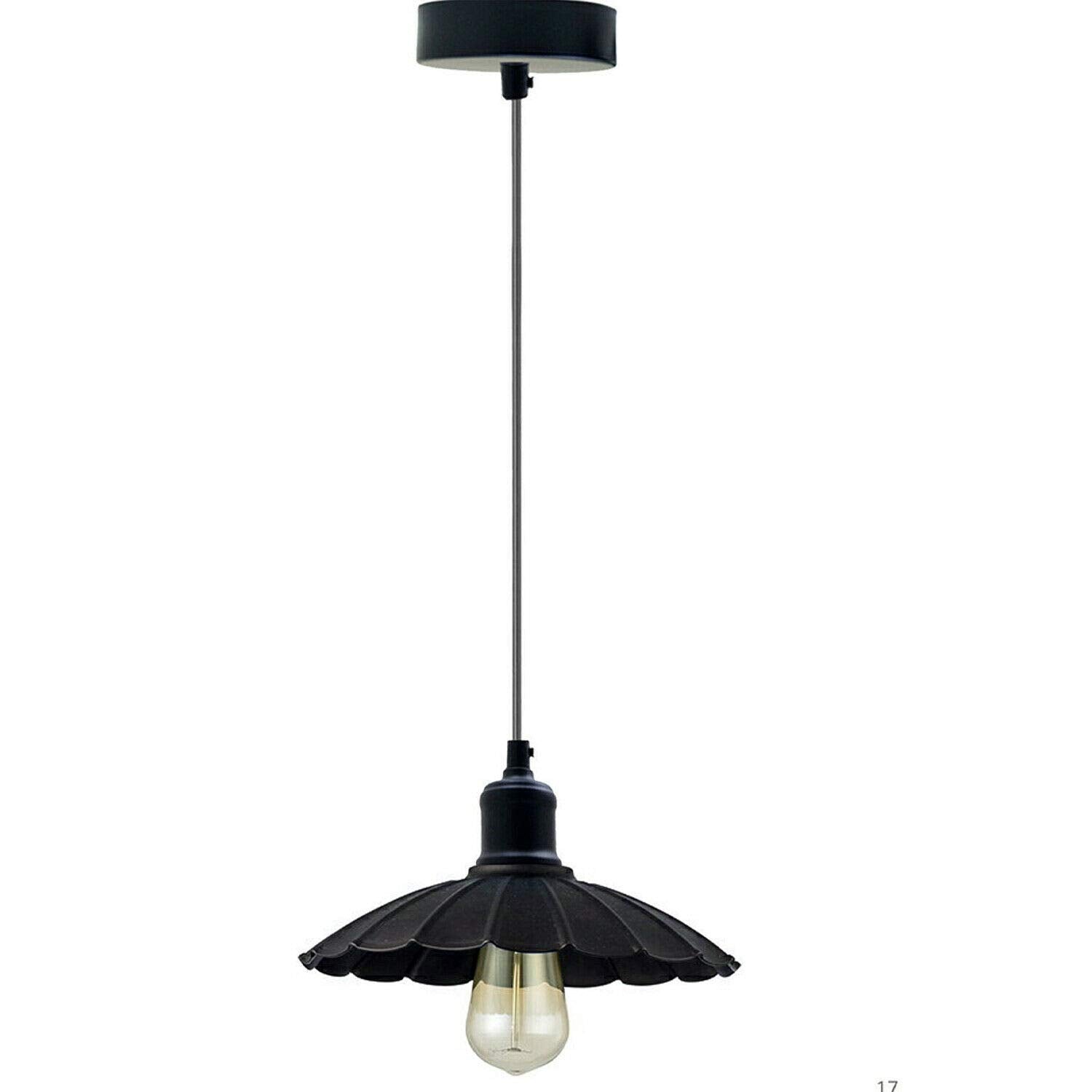 black restaurant hallway pendant