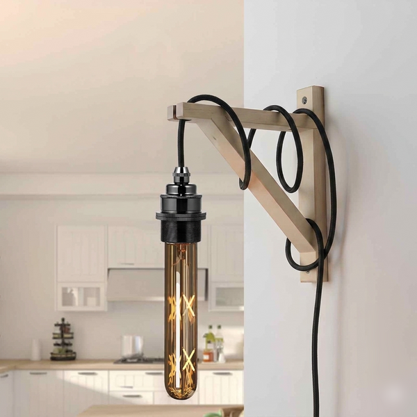 2m, 4m, 4,5m stoffen flexkabel plug-in hanglampkit~2177 – Zwart / 4m / Satijnzwart