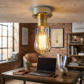 Industriële plafondlamp in vintage stijl B22 Conduits Light ~1555