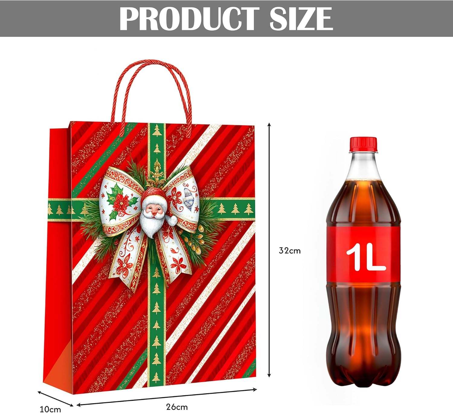 christmas gift bag - size image