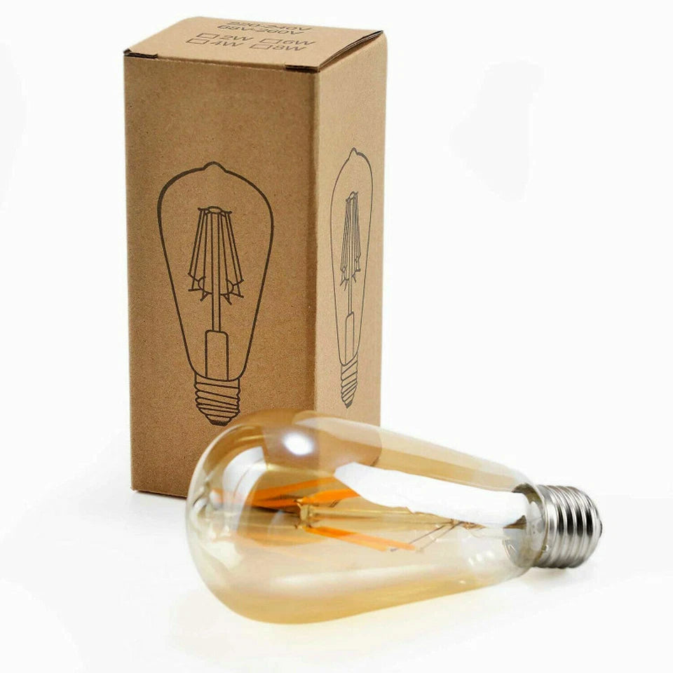 E27 Dimmable LED Filament Bulb with box ST64 bulb