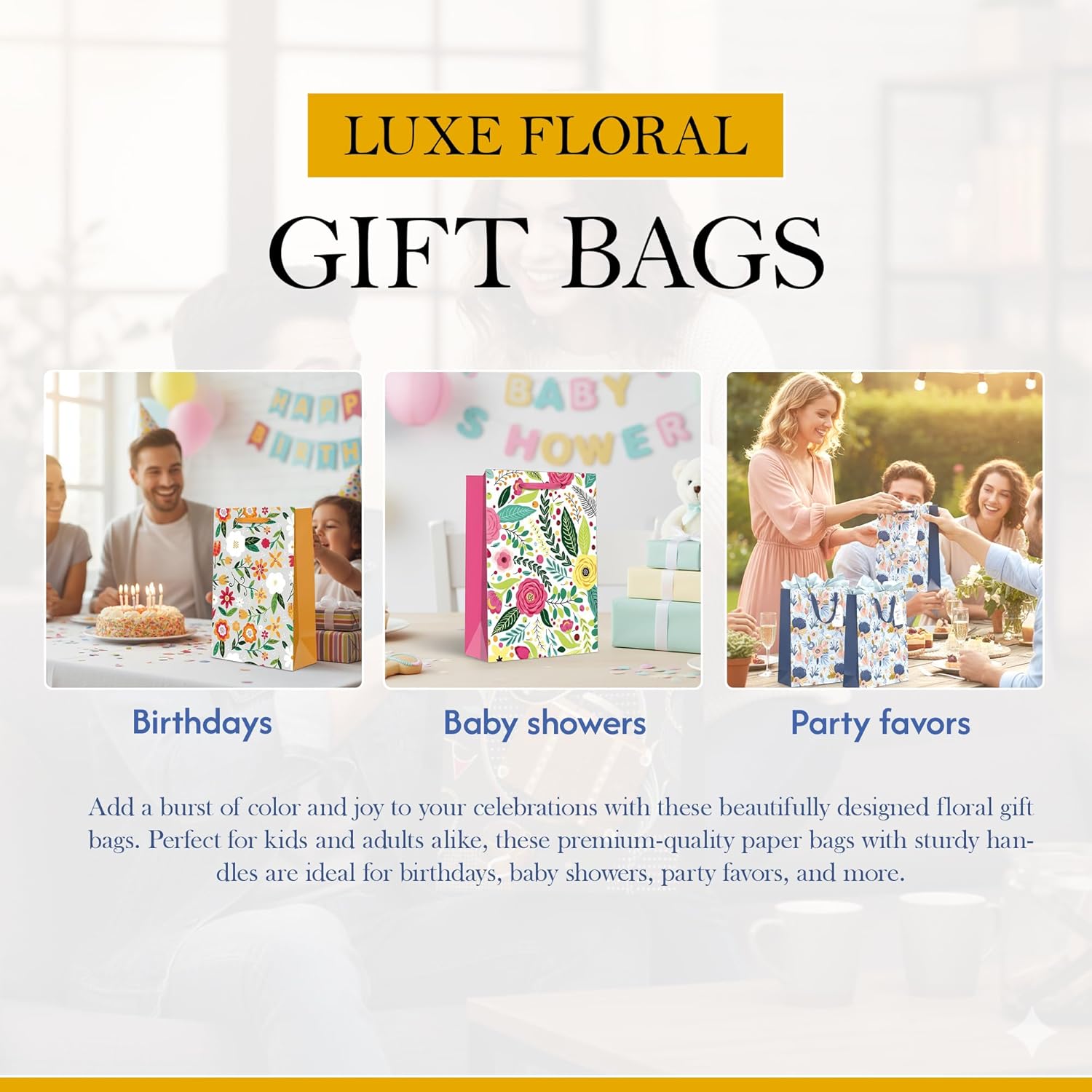 colorful gift bags