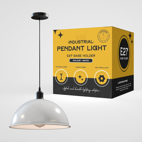 Metalen blauwe hangende koepellamp~5314