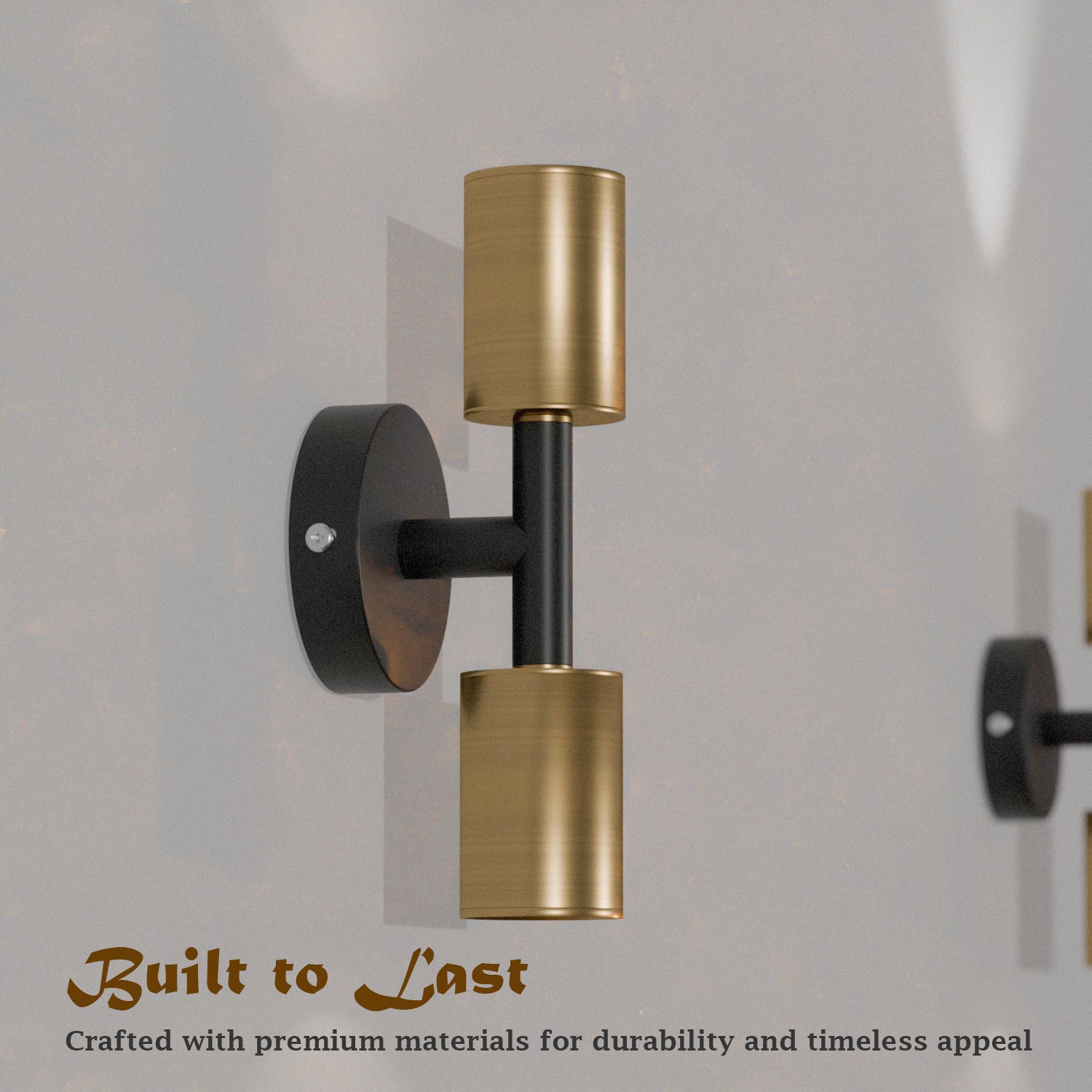 double head wall lights