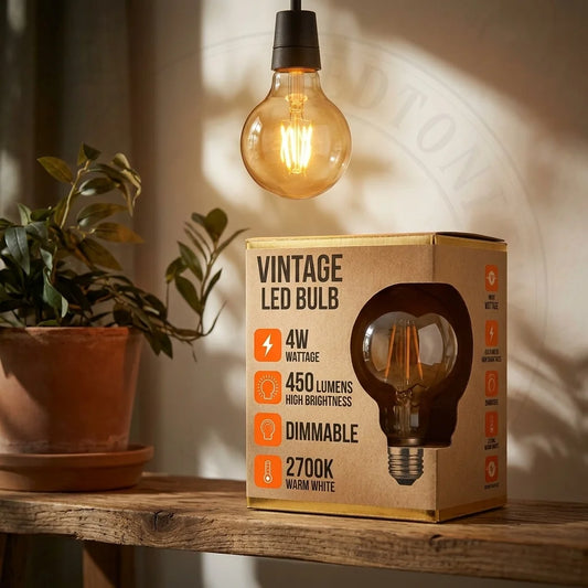 Industriële gloeilamp G95 Edison E27 4W filament warm wit 2700K~2272